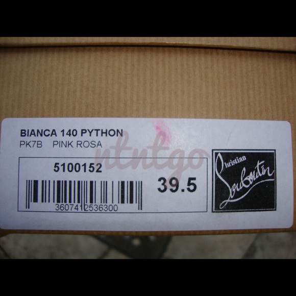 Christian Louboutin Rare Pink Rosa Python Bianca - Picture 5 of 5